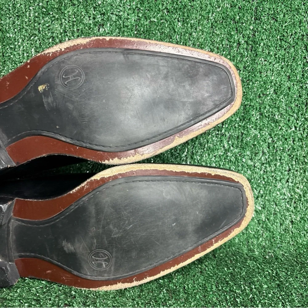Cole Haan Mens Loafers Size 12 M Black Leather Slip On Dress Shoes‎